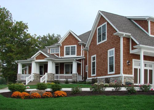 Home Designs with Red Cedar Shake Siding
